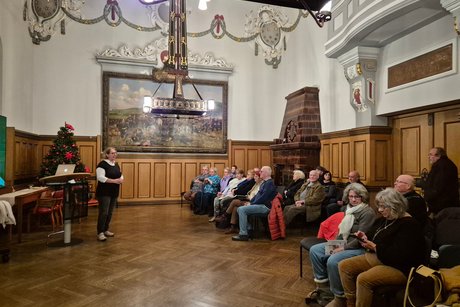 Festsaal Altes Rathaus Völklingen Besucher zur Veranstaltung „Cannabis – Chancen und Herausforderungen“